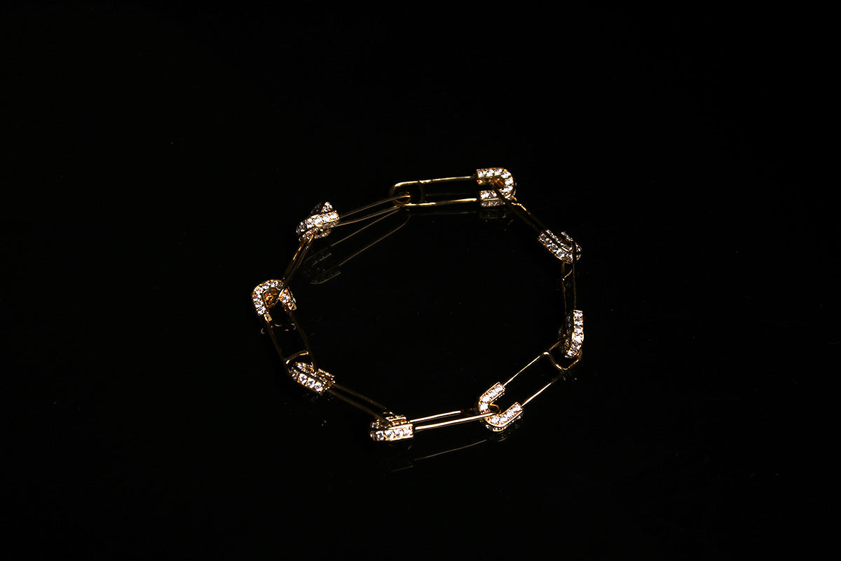 EYEFUNNY アイファニー Diamond safetypin bracelet necklace diamond poggy jbalvin kim jones clot poon