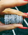 Kylie Jenner signature eternity band ring in oval