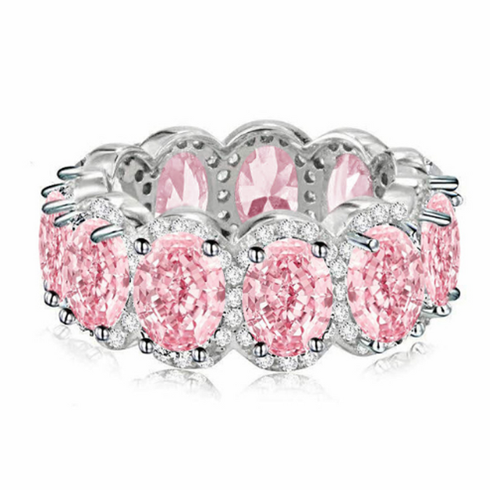 Kylie Jenner signature eternity band ring in oval kylie ring diamond