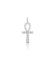 micro ankh pendant necklace chain gold