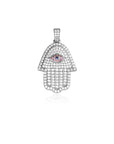Hamsa pendant & necklace free matching chain included ifandco