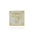 mario question block necklace diamond chain