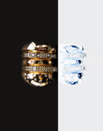 hamburger ring as seen on Nigo in multicolored vvs diamond ifandco 