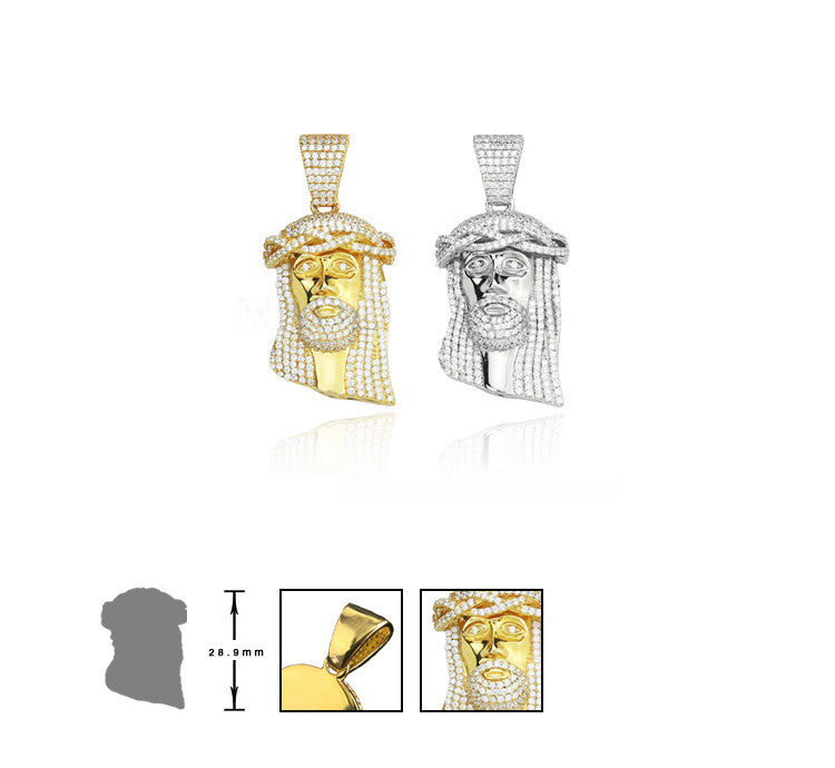 micro jesus piece necklace chain ifandco