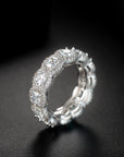 Kylie Jenner signature eternity band ring in square