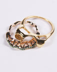 hamburger rings as seen on Nigo in multicolored vvs diamond ifandco 