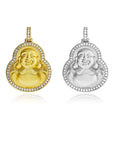 Micro Laughing Buddha pendant diamond