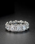 Kylie Jenner signature eternity band ring in square