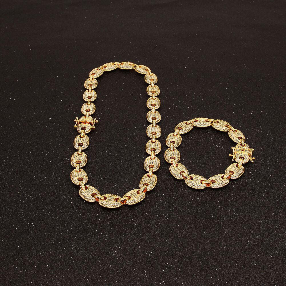 gucci link chain 13mm diamond necklace bracelet affordable jewelry lifetime guarantee shopgld