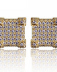 affordable hip hop jewelry bling diamond vvs micro pave earrings