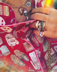 hamburger rings as seen on Nigo in multicolored vvs diamond ifandco 