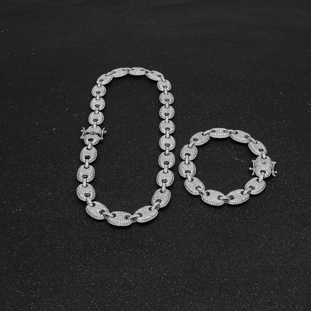 gucci link chain 13mm diamond necklace bracelet affordable jewelry lifetime guarantee shopgld