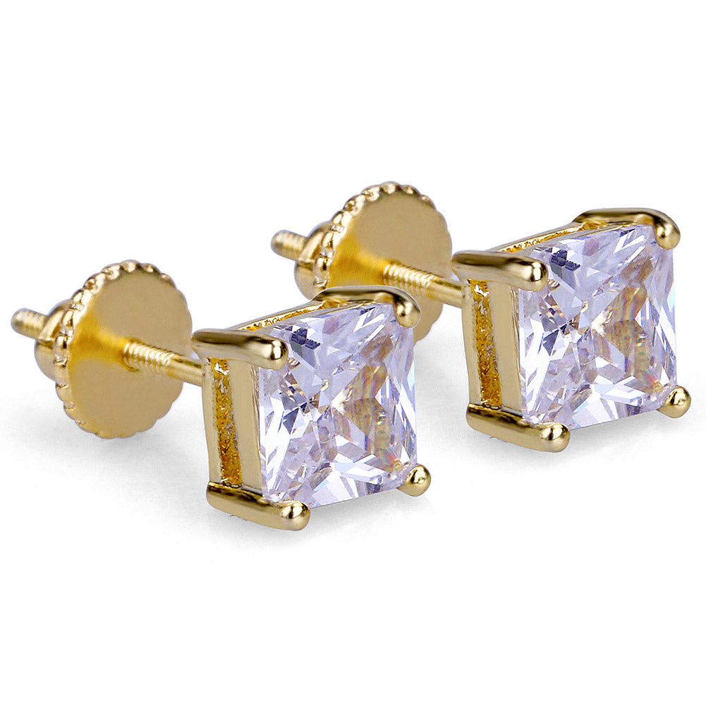 affordable hip hop jewelry bling diamond vvs micro pave earrings