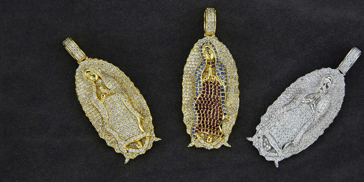 Lady of Guadalupe virgin Mary pendant &amp; necklace chain