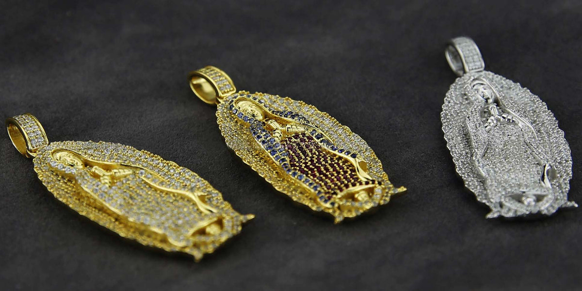 Lady of Guadalupe virgin Mary pendant &amp; necklace chain