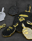 bathing ape bape pendant necklace chain
