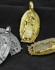 Lady of Guadalupe Virgin Mary pendant necklace and chain