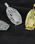 Lady of Guadalupe Virgin Mary pendant necklace and chain