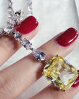 Beyoncé's Tiffany & Co diamond necklace is worth $30 million harpersbazaar.com tiffany yellow diamond necklace beyonce' from The 128-carat yellow diamond was worn by Hepburn during the Breakfast At Tiffany's press tour in 1961, and was seen again on Lady Gaga