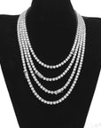 Tennis necklace diamond link chain vvs ifandco