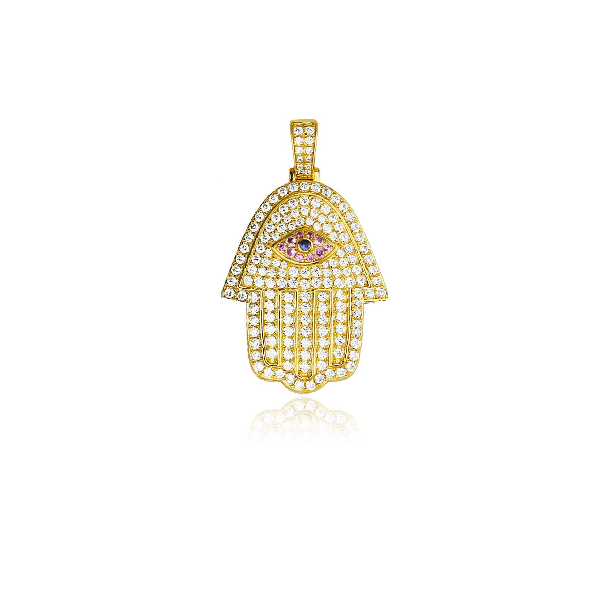 Hamsa pendant &amp; necklace free matching chain included ifandco