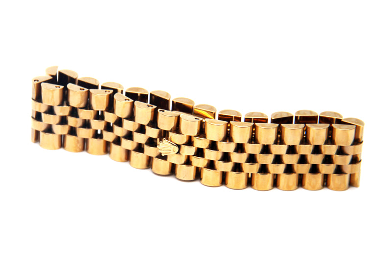 Rolex bracelet presidential bracelet bangle watch strap vintage diamond yellow gold