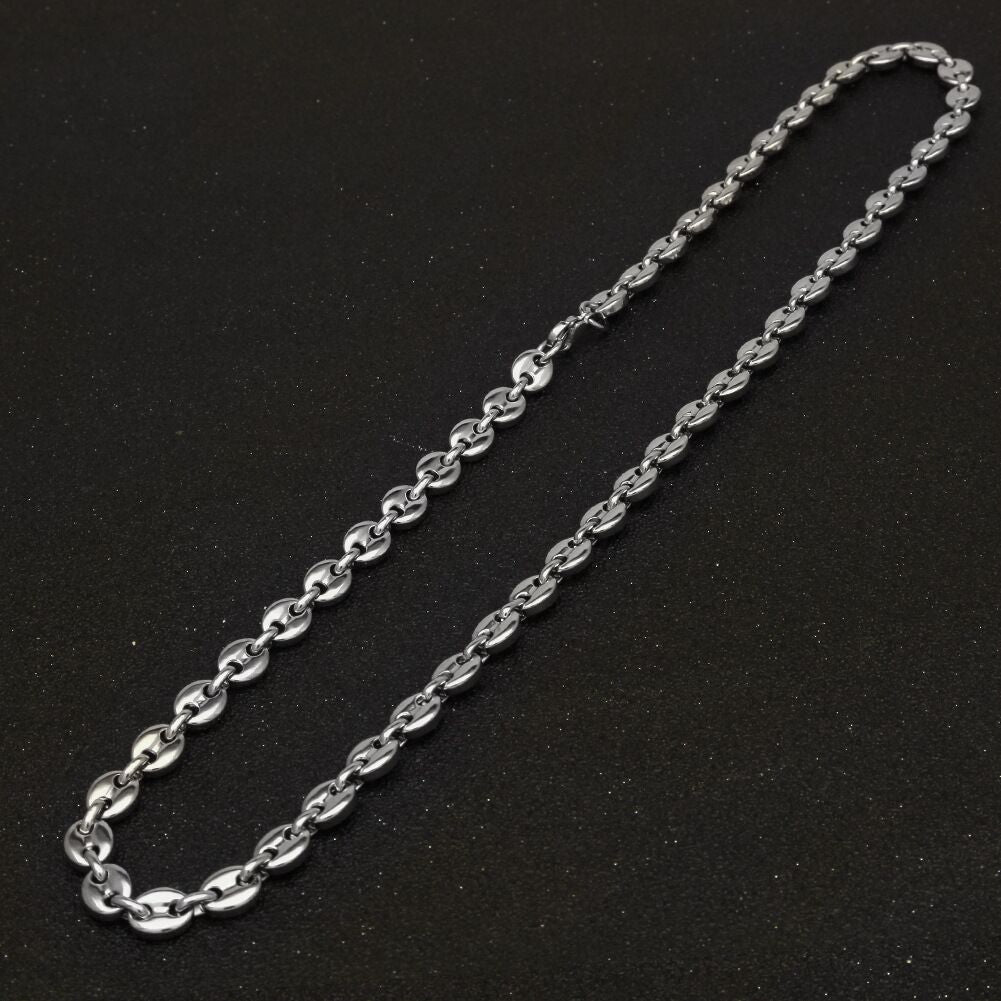 plain solid gucci link 8mm necklace chain bracelet white gold yellow gold affordable hip hop jewelry shopgld