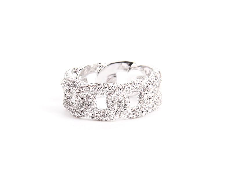 iced out ring diamond micro pave vvs yellow gold affordable hip hop jewelry