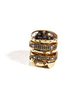 hamburger ring as seen on Nigo in multicolored vvs diamond ifandco 