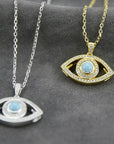Evil eye pendant necklace chain