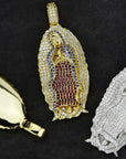 Lady of Guadalupe virgin Mary pendant & necklace chain