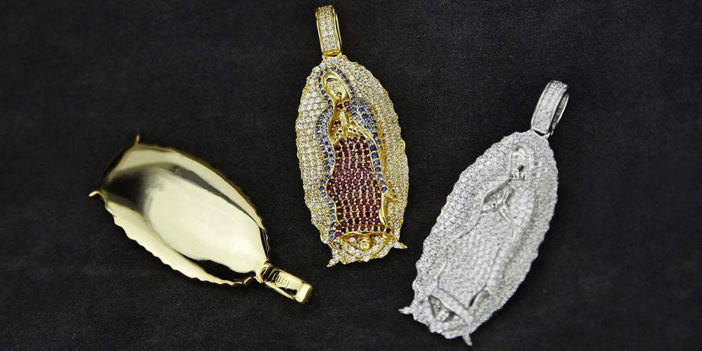 Lady of Guadalupe virgin Mary pendant & necklace chain 