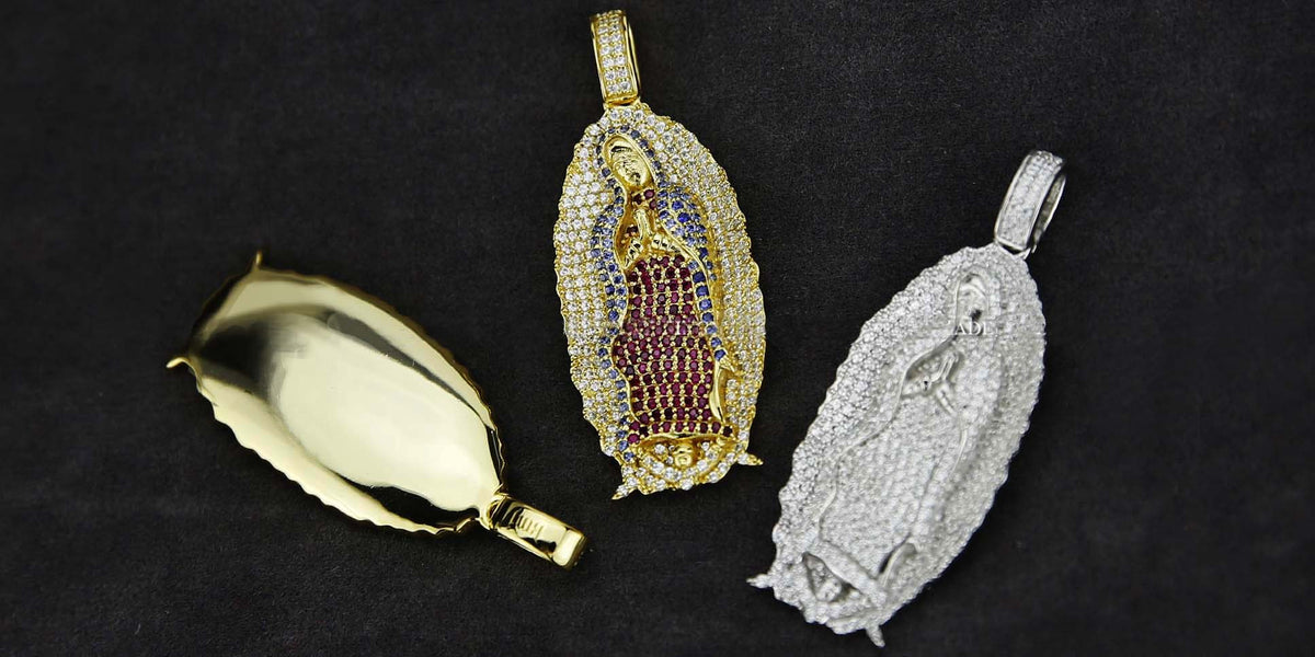 Lady of Guadalupe virgin Mary pendant &amp; necklace chain