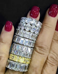 Emerald Cut vvs diamond Eternity Ring custom made ifandco