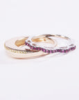 hamburger rings as seen on Nigo in multicolored vvs diamond ifandco 