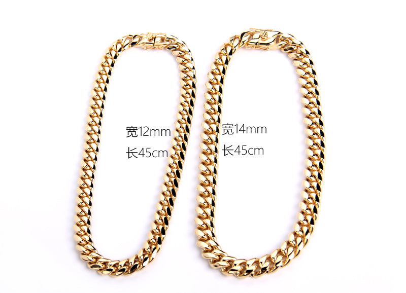 cuban link ifandco chain necklace shopgld