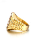 Rolex crown ring fully iced diamond presidential diamond ifandco shopgld