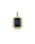 gemstone ruby pendant necklace chain affordable hip hop jewelry ifandco
