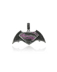 custom batman pendant necklace chain ifandco diamond