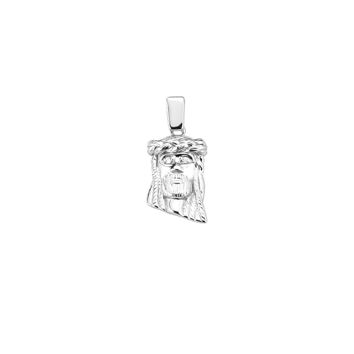 micro nano pico jesus piece diamond eyes pendant necklace chain