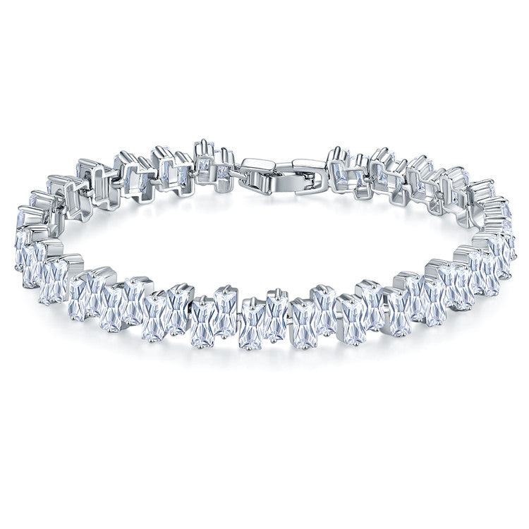 iced out 925 silver tennis link chain baguette stones cuban link ifandco