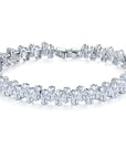 iced out 925 silver tennis link chain baguette stones cuban link ifandco
