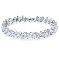 iced out 925 silver tennis link chain baguette stones cuban link ifandco