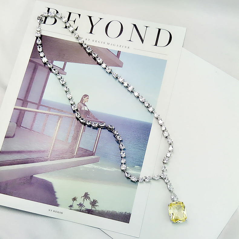 Beyoncé's Tiffany & Co diamond necklace is worth $30 million harpersbazaar.com tiffany yellow diamond necklace beyonce' from The 128-carat yellow diamond was worn by Hepburn during the Breakfast At Tiffany's press tour in 1961, and was seen again on Lady Gaga