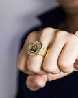 Rolex crown ring fully iced diamond presidential diamond ifandco shopgld