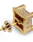 affordable hip hop jewelry bling diamond vvs micro pave earrings