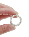 Round stone fully iced ring