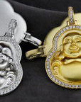 Nano laughing buhhda pendant ifandco necklace chain
