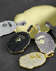bape necklace pendant free chain included bathing ape