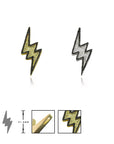 Thunderbolt lightning pendant necklace mario